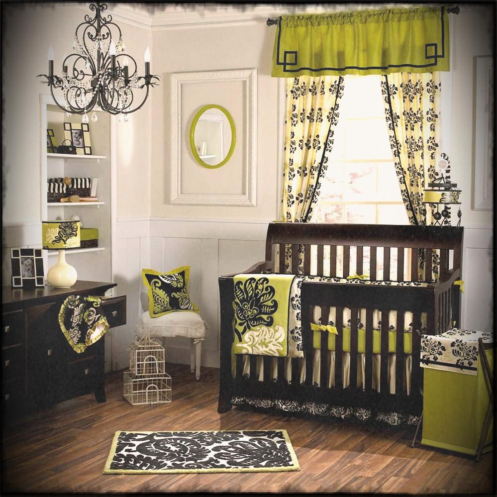 Curtains with a pattern in a nursery for a boy
