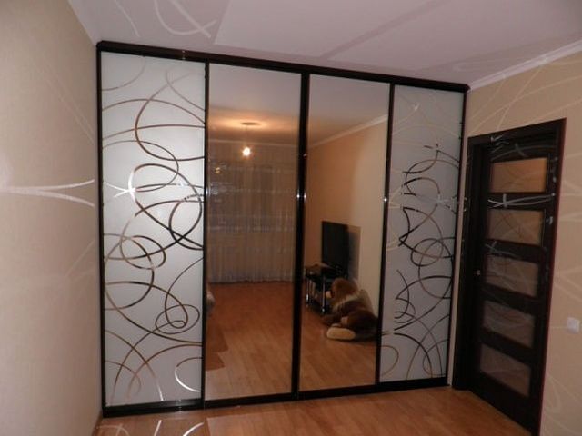 wardrobe doors with drawings for the dressing room