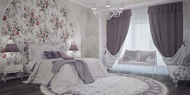 Provence Bedroom Pastel Sheer Curtains