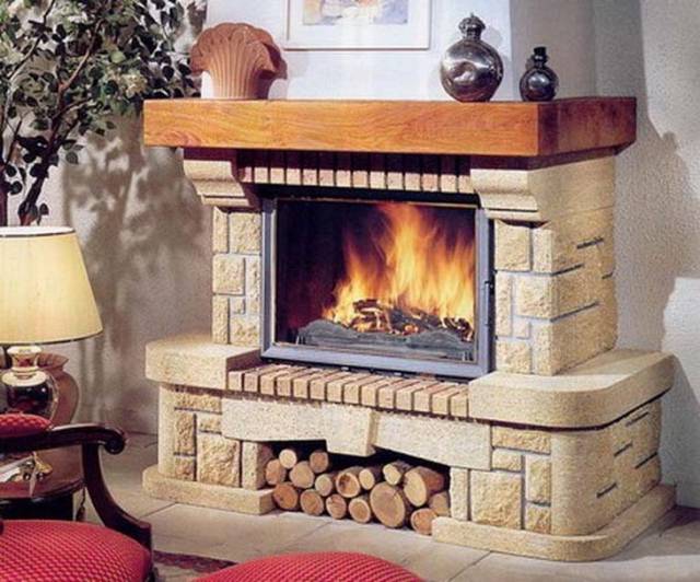 Types of fireplaces according to the principle of work