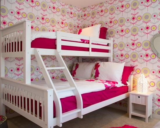 Design projects of wallpaper for a children's room for girls with photo examples