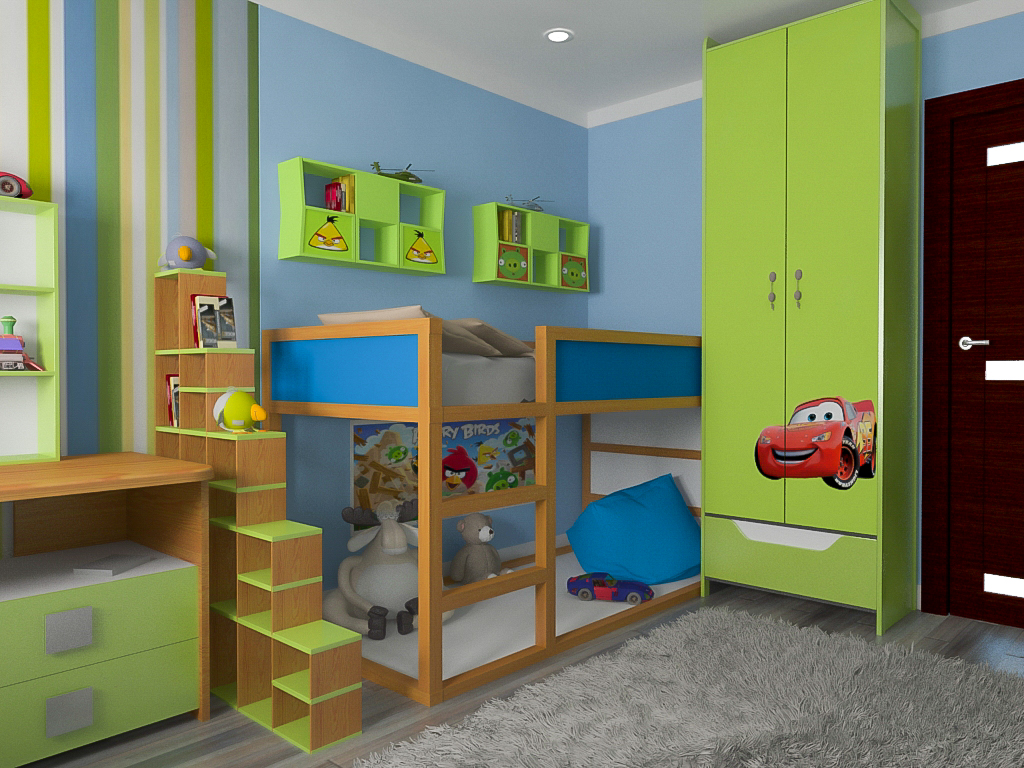 Repairing a children's room: ideas with a photo for a boy