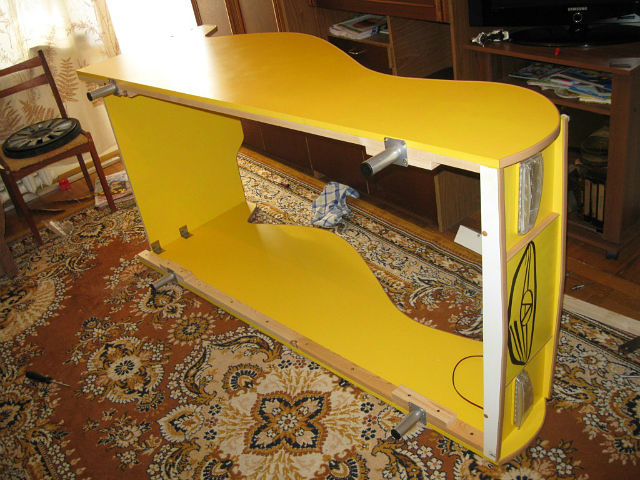 Children's bed-machine for the boy with his own hands