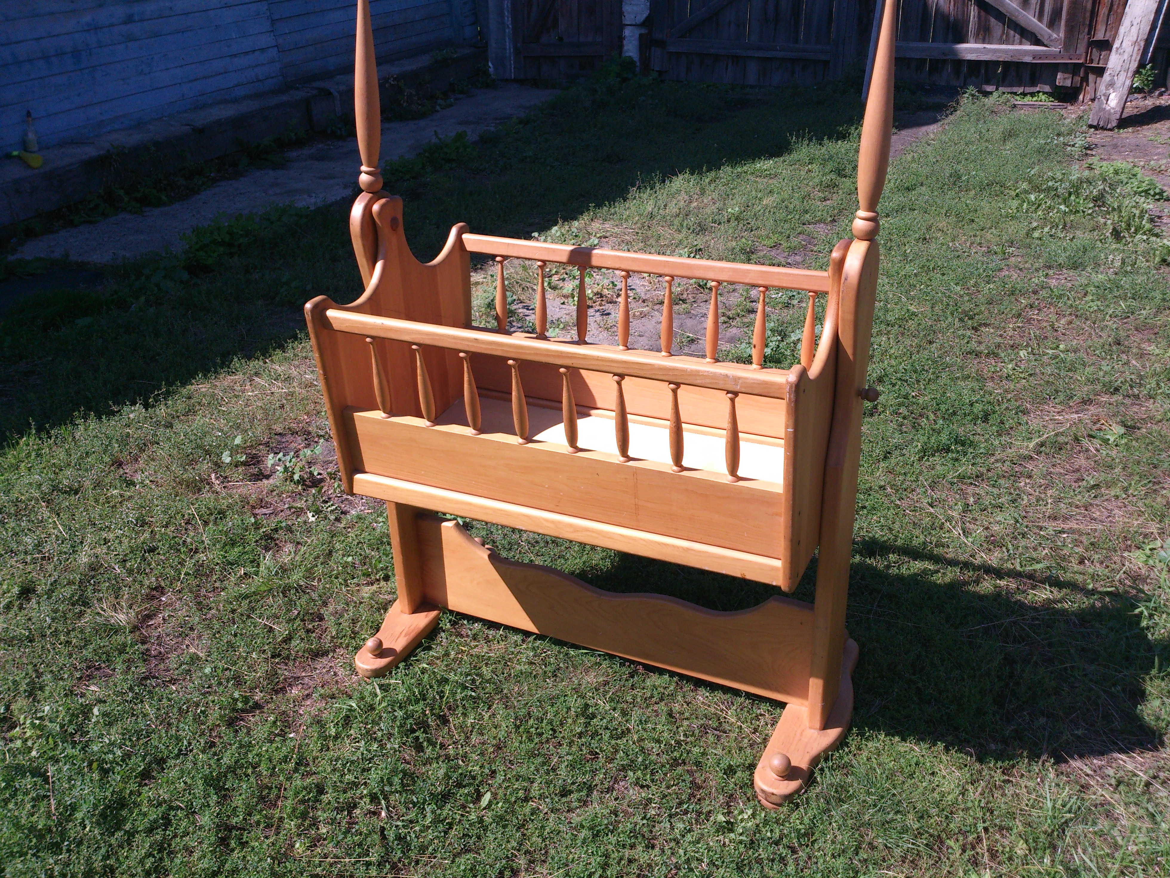 Small crib for a newborn baby