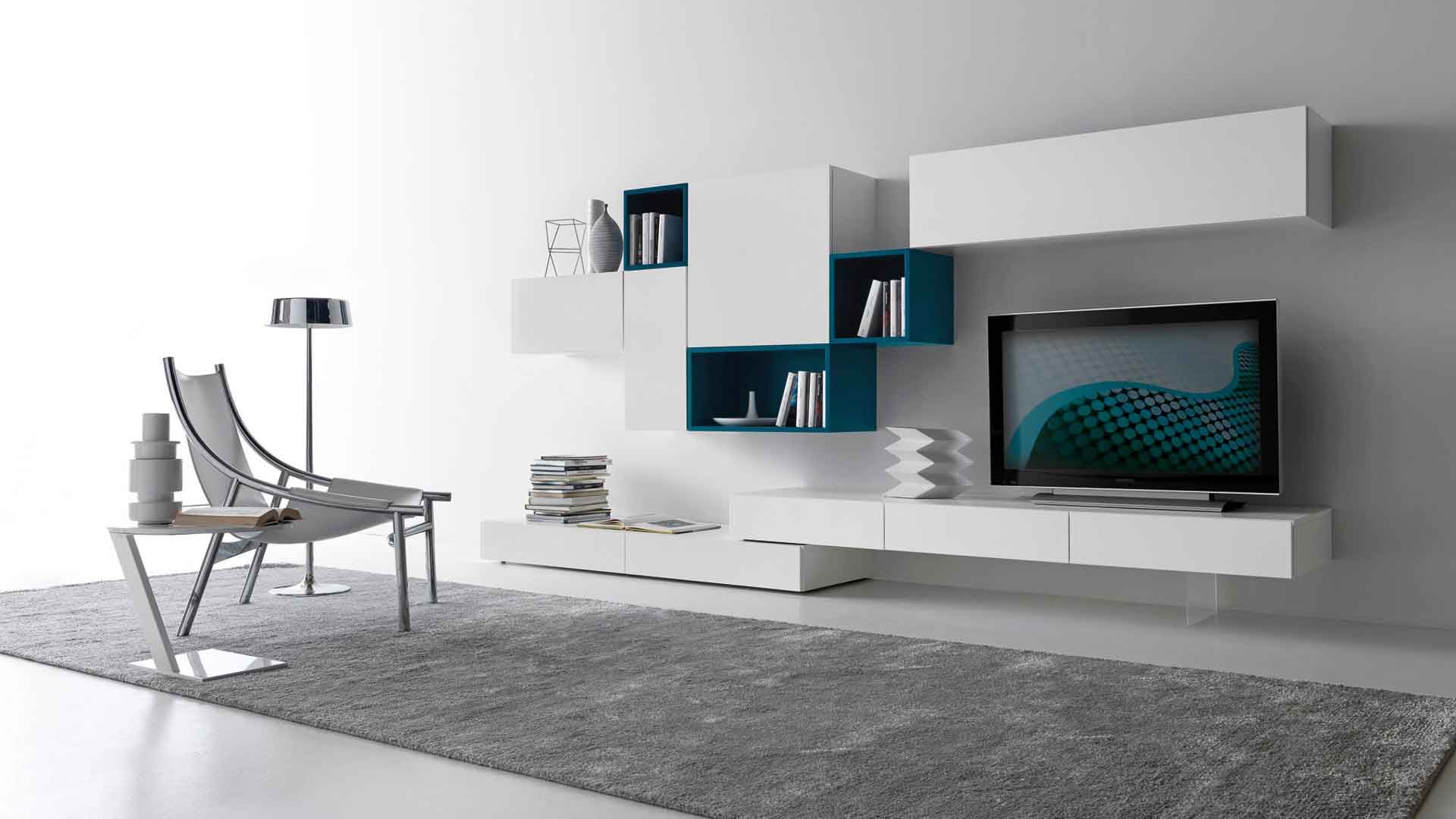 Photo design of a TV stand for a large room