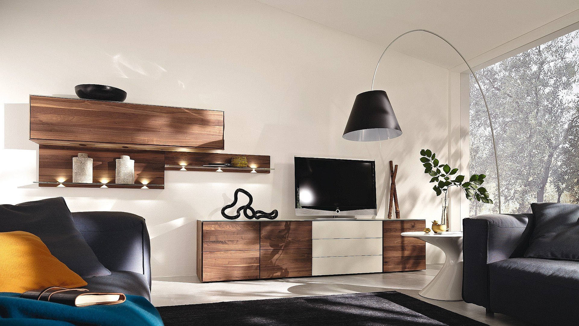 Design of a TV stand in a simple classic style