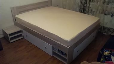Large bed transformer for a bright children's room
