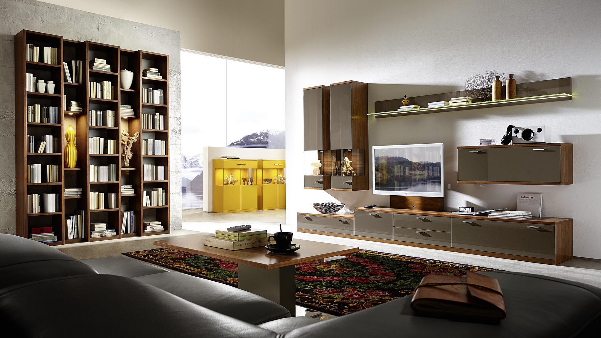 Modular system for designing a book storage area in the living room