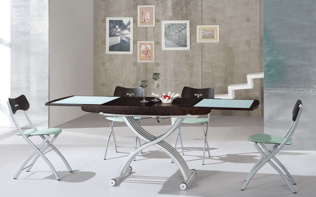 Modern table - transformer for a stylish decor of the living room
