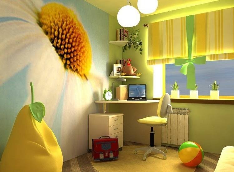 Choosing the right vibrant photo wallpaper for a small children's room