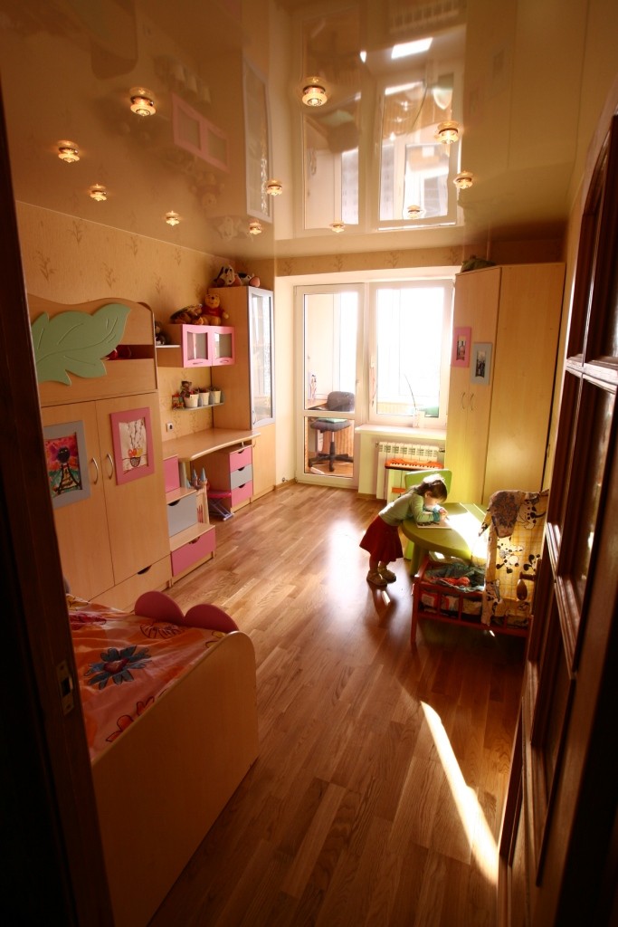 Stretch ceilings in the children's room: the best photos and design options