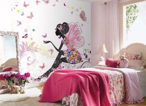 Wall mural to the nursery and their disadvantages with disadvantages