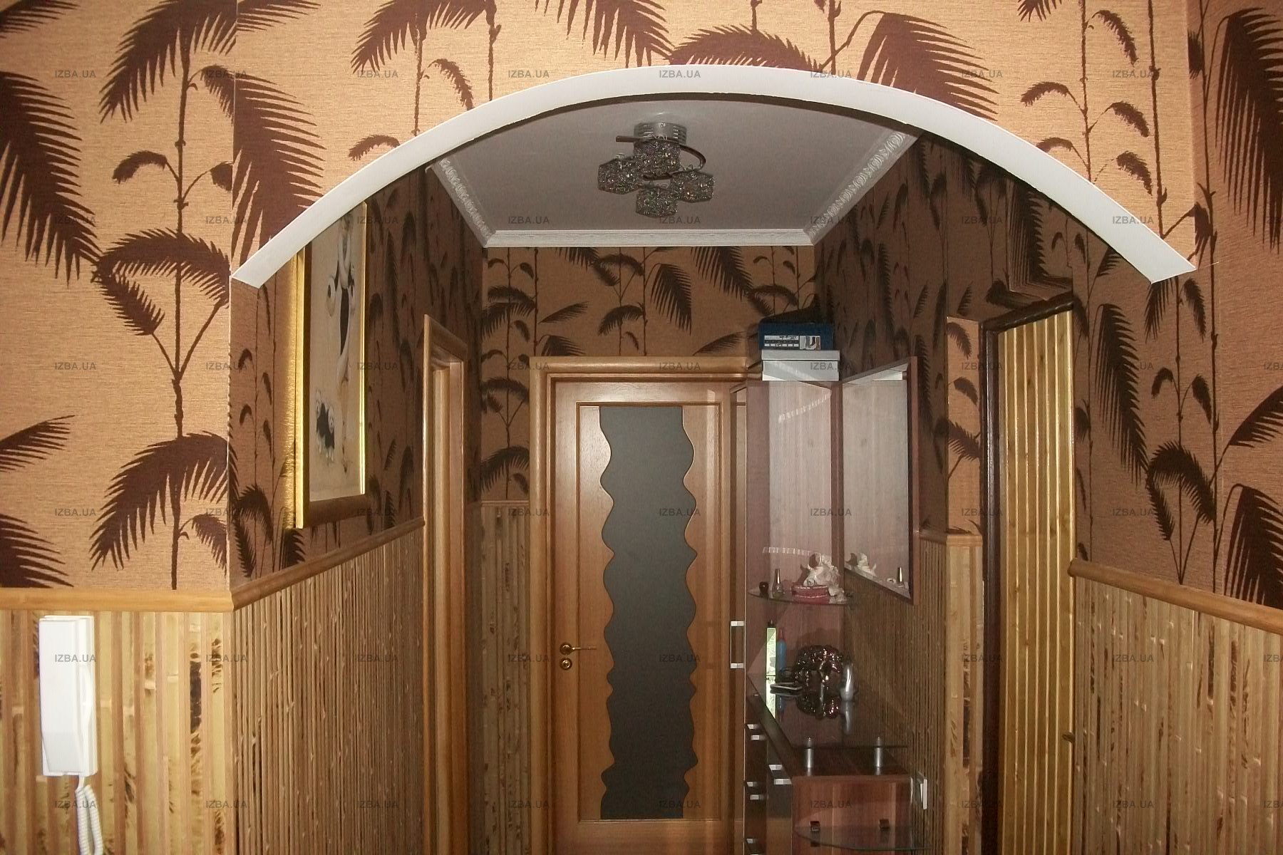 tende con bambù nel design della stanza