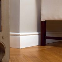 bright plastic baseboard in the interior of the house picture