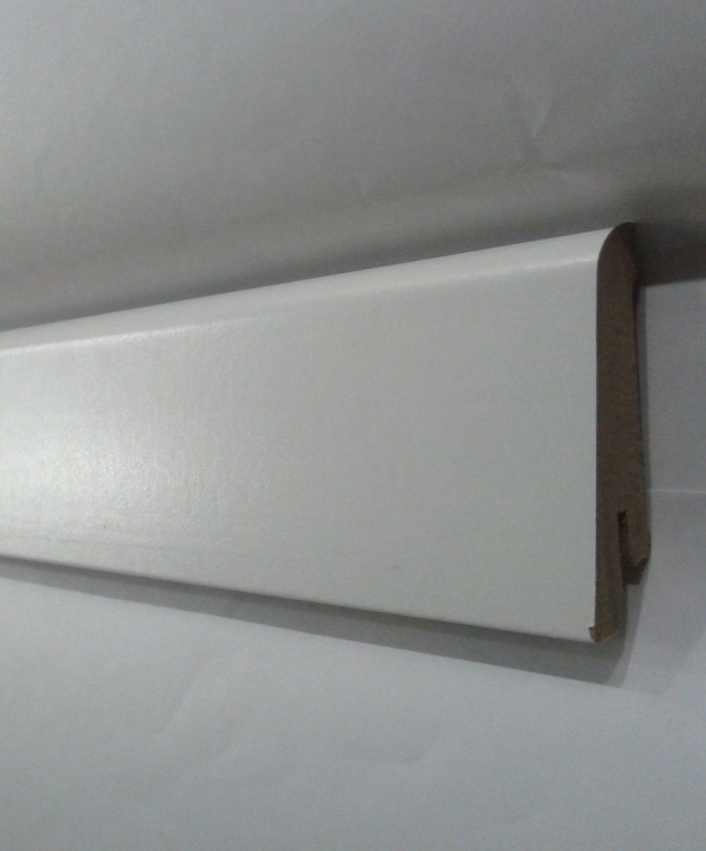 light foam baseboard in the interior of the house