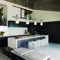 beautiful black ceiling in home decor picture