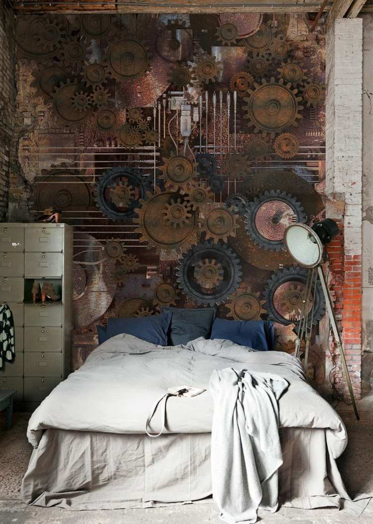 steampunk style house with antique effect