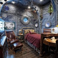 steampunk style design with leather upholstery picture