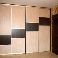 design of a wardrobe in the hallway from mdf picture