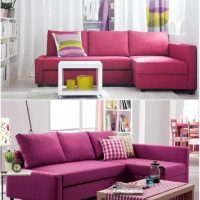 bright corner sofa in the style of the living room photo