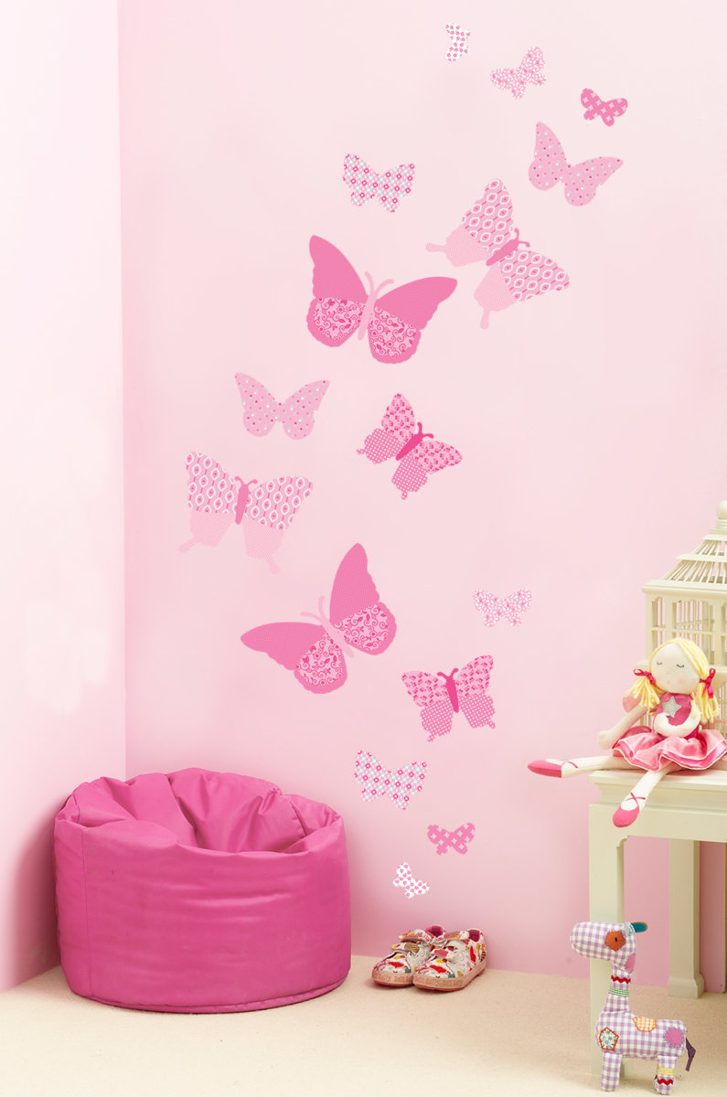 beautiful butterflies in the style of the hallway