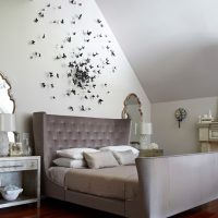 unusual butterflies in the decor of the hallway picture