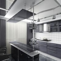 light decor high-tech style apartment photo