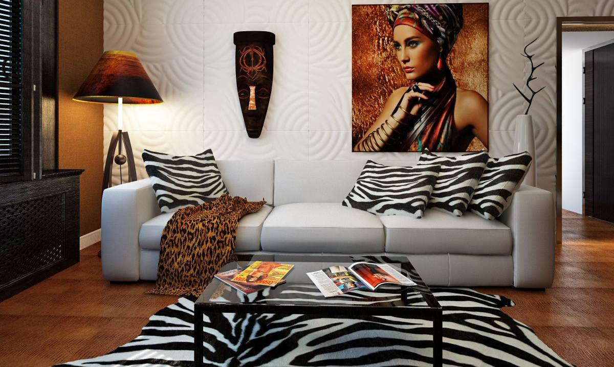 beautiful African-style bedroom decor