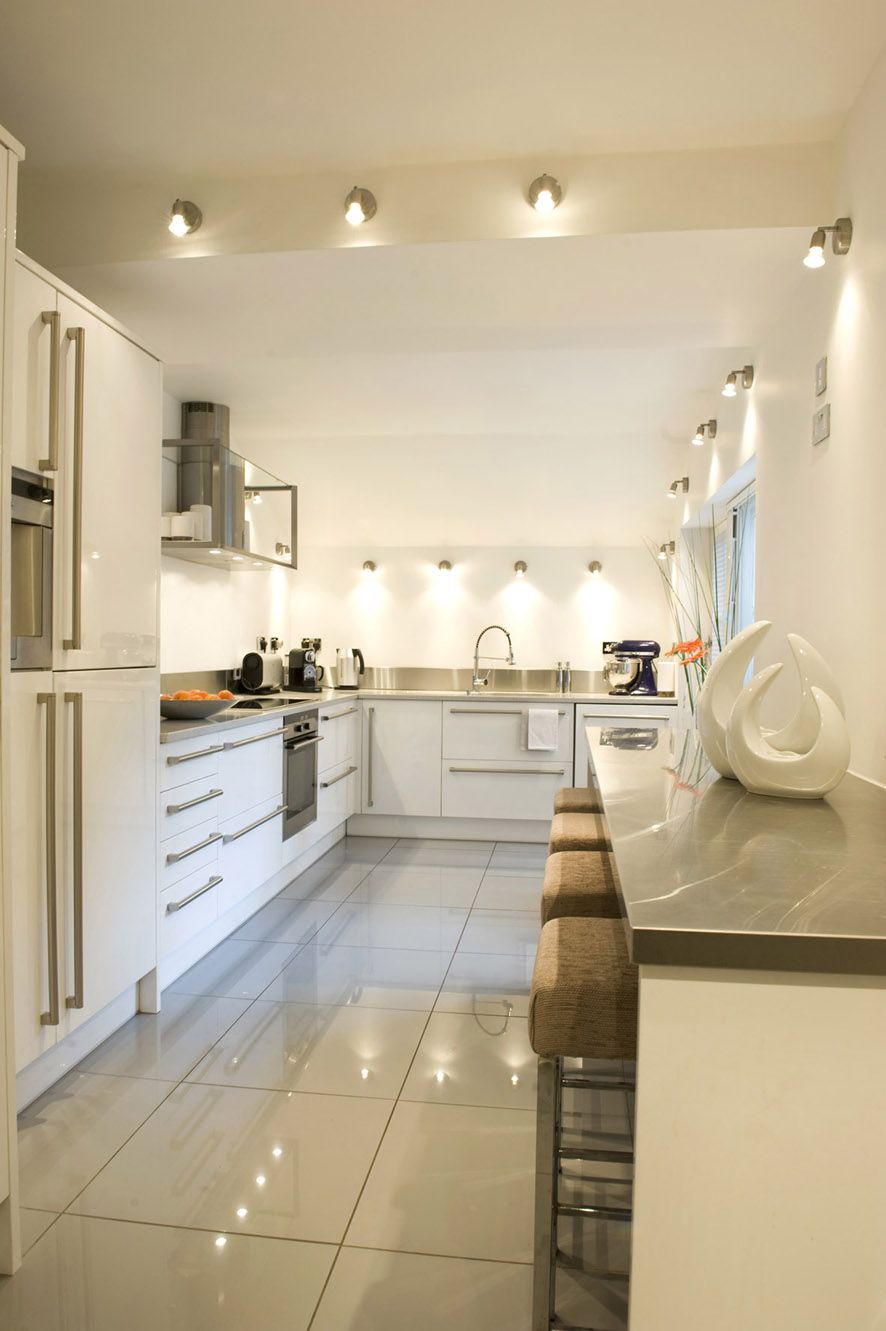 light beige high-tech kitchen design