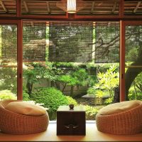 bright Japanese-style living room decor photo