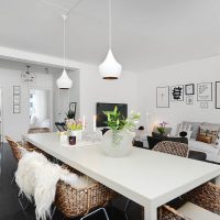 light apartment design in white tones picture