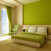 beautiful design of the bedroom in various colors picture