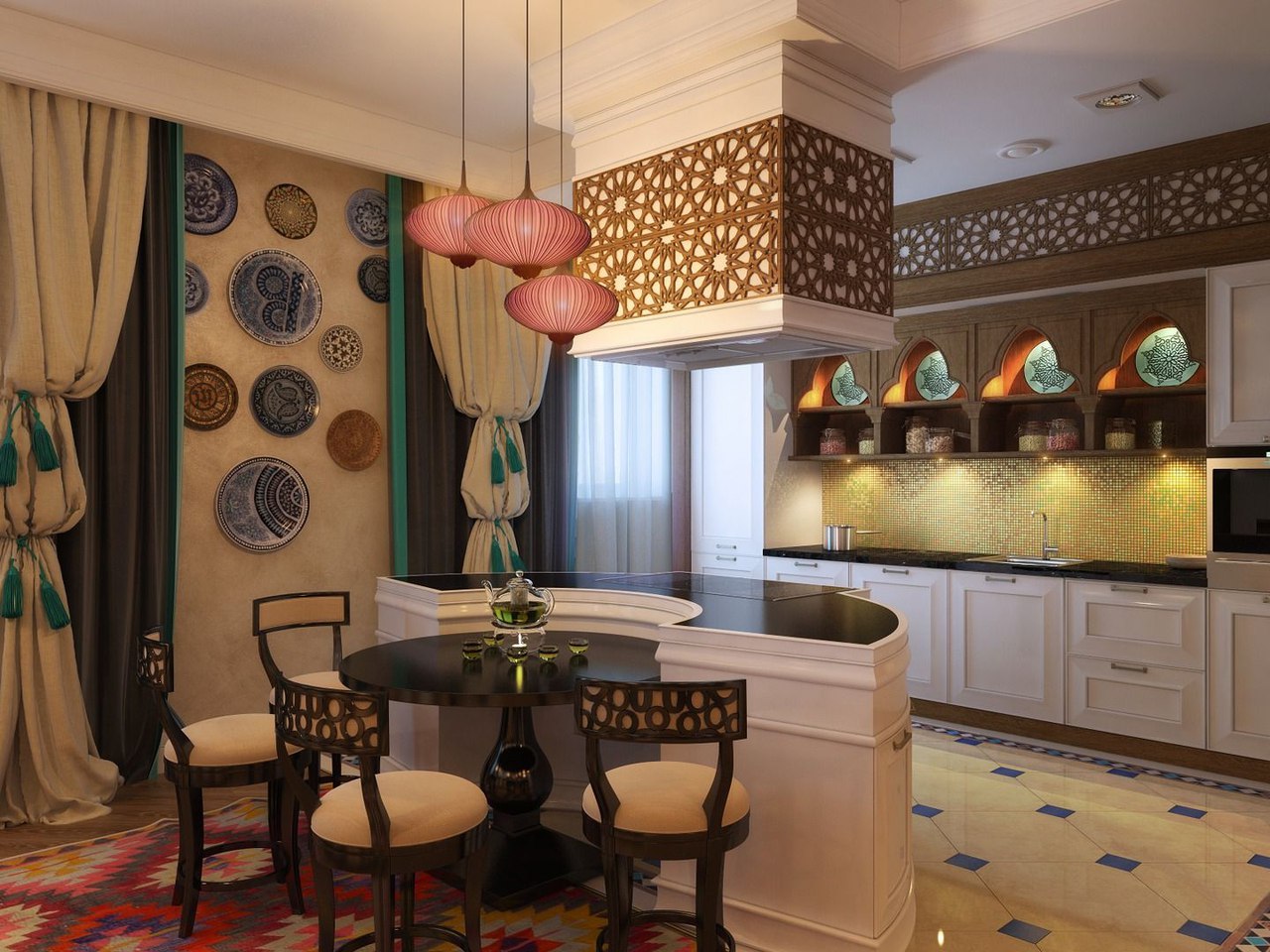bright style ethnic style apartment