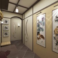 image intérieure de couloir de style japonais léger