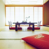 bright japanese style bedroom design picture
