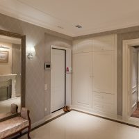 chic American-style hallway interior photo