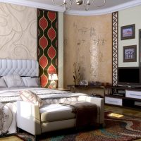 light ethnic bedroom design picture