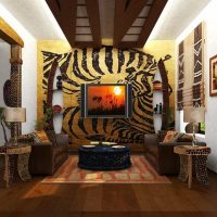 unusual bedroom interior in african style picture