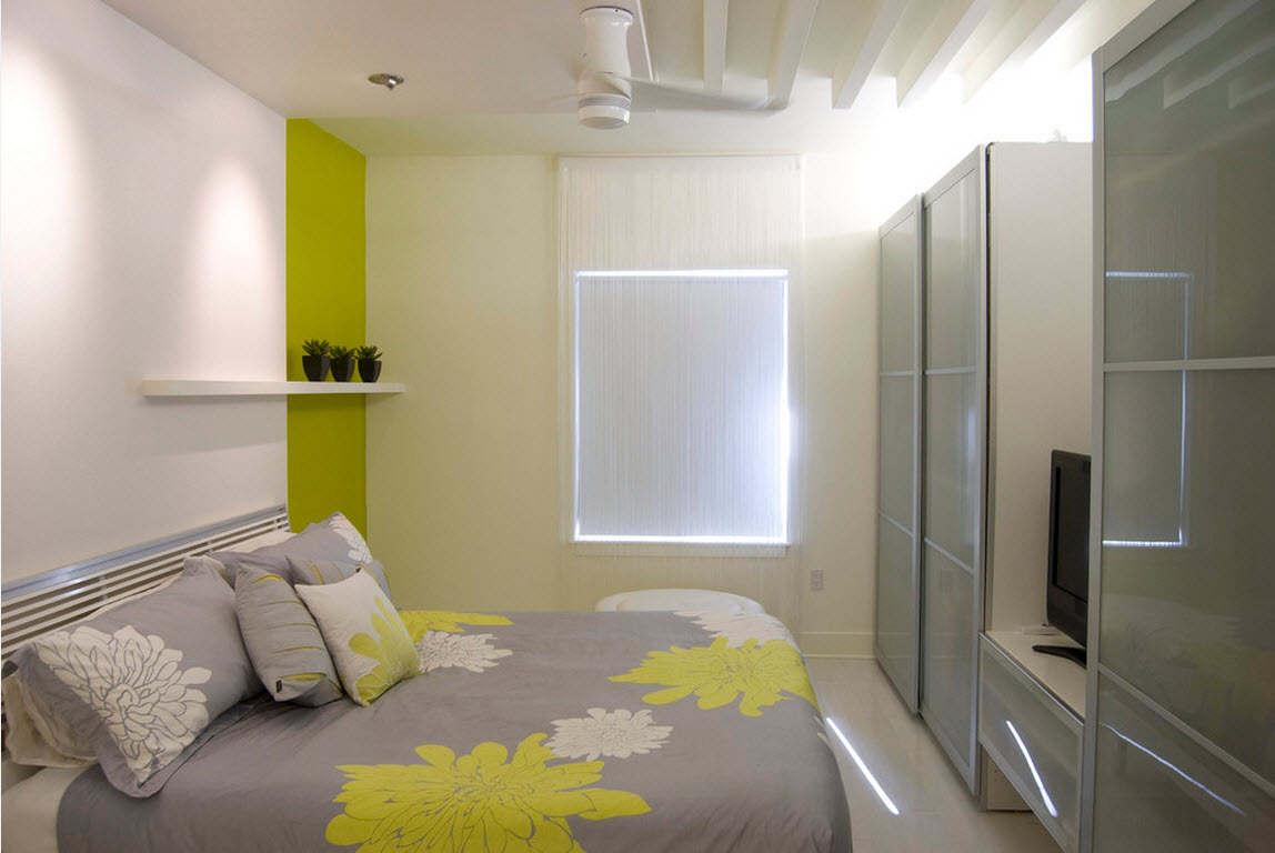 bright room interior in various colors