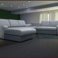 light corner sofa in the interior of the hallway picture