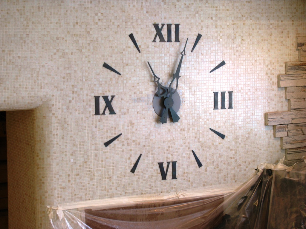 eco style metal clock
