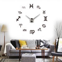 plastic clock in the living room in a classic style picture