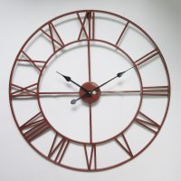 minimalism wooden clock in the living room picture