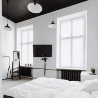 beautiful black ceiling in home design picture