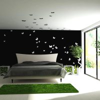unusual butterflies in the design of the corridor picture