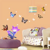 beautiful butterflies in the style of a child’s photo