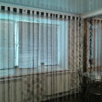 rideaux de fil lumineux dans la photo de conception de couloir