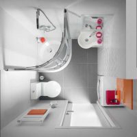 bright style bathroom with a bright shower