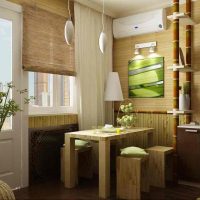 mobili con bambù nello stile dell'immagine del corridoio