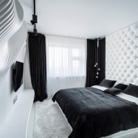arredamento luminoso del soggiorno in foto in bianco e nero